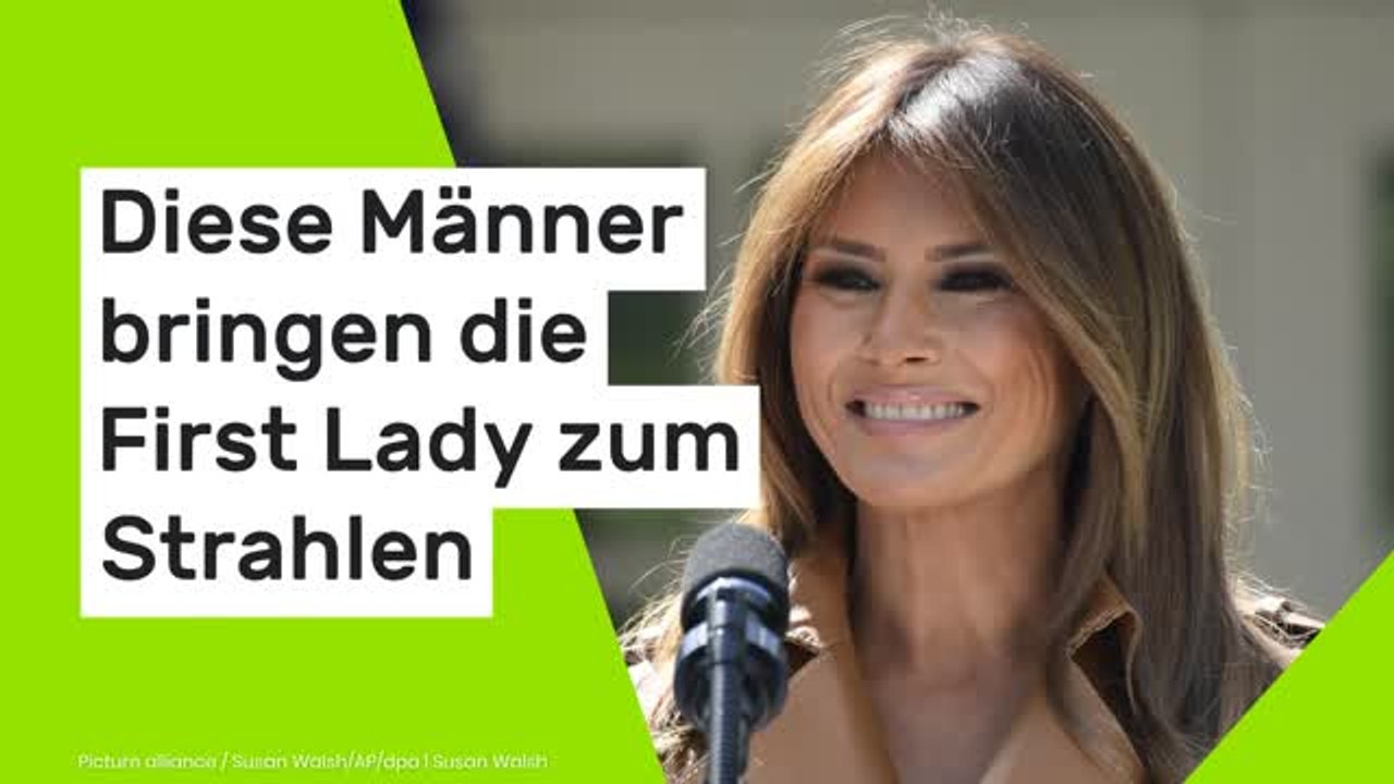 Melania Trump: Nicht Ehemann Donald - diese Männer bringen die First Lady zum Strahlen