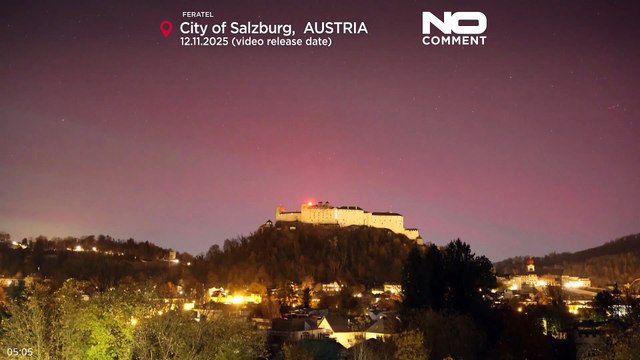 Aurora Borealis: Rare red and pink lights seen across Europe from Ireland to Austria