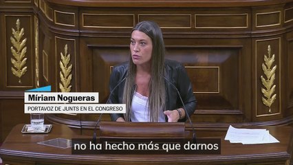 Nogueras a Sánchez: "Es un cínico y un hipócrita"