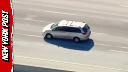 Woman evades police in 155-mile car chase through California before escaping into Mexico