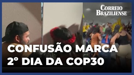 COP30: manifestantes entram em confronto com seguranças da ONU em Belém