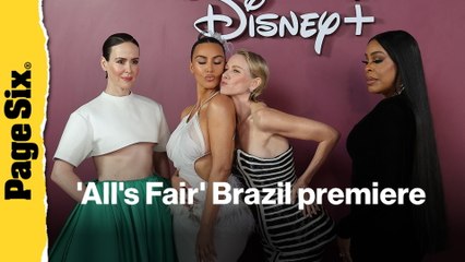 Kim Kardashian, Sarah Paulson and more of the 'All's Fair' cast attend the Brazil premiere
