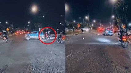 Revelan video de los segundos previos al linchamiento del conductor ebrio que atropelló a motociclistas en Bogotá
