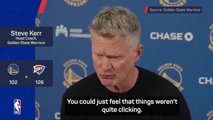 Kerr's honest assessment of Warriors' worrying form