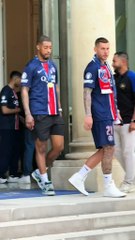 When the PSG players left the Élysée Palace to head to the Parc des Princes to celebrate the Champions League victory
