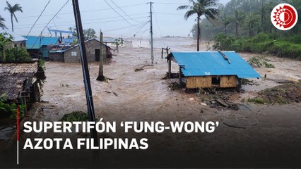 Supertifón ‘Fung-wong’ azota Filipinas; dos personas perdieron la vida