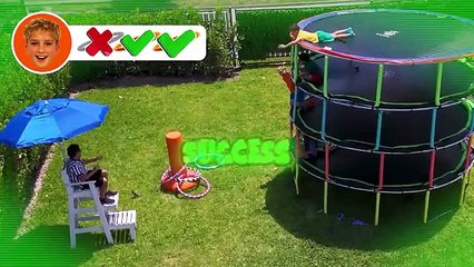 The last person to leave the trampoline tower wins $10,000!