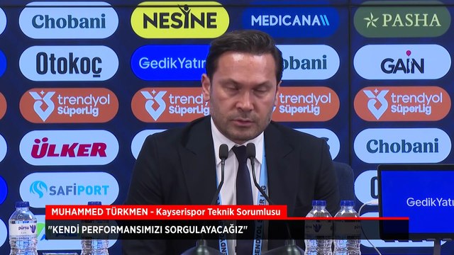 Muhammed Türkmen: Kendi performansımızı sorgulayacağız