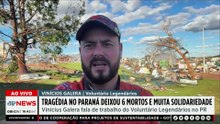 “Cidade foi devastada pelo tornado”, lamenta voluntário em Rio Bonito do Iguaçu