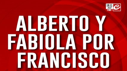 Alberto Fernández y Fabiola Yáñez juntos por Francisco