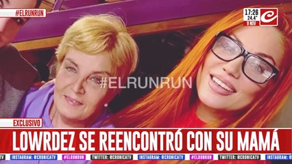 Lowrdez se reencontró con su mamá