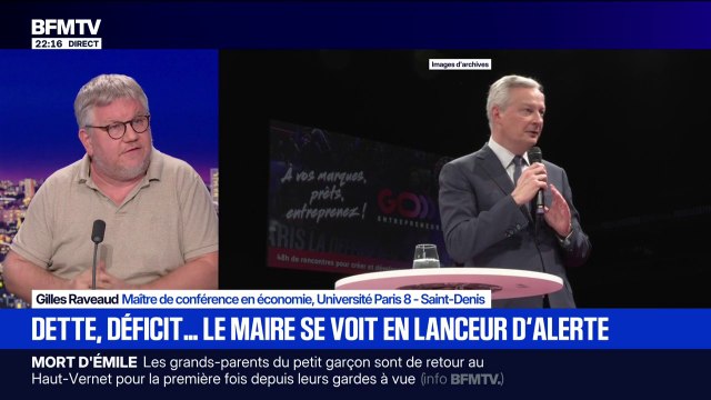 Lettre de Bruno Le Maire à Emmanuel Macron: Ils nous laissent le pays dans une situation [économique] catastrophique , déplore Gilles Raveaud, maître de conférence en économie