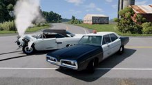 1970 Plymouth GTX police chase (BeamNG Drive)