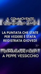 amici di Maria de filippi rende omaggio a Beppe vessicchio