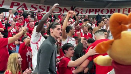 BASKET : L'Elan Chalon fête sa victoire sur la JDA Dijon avec ses supporters