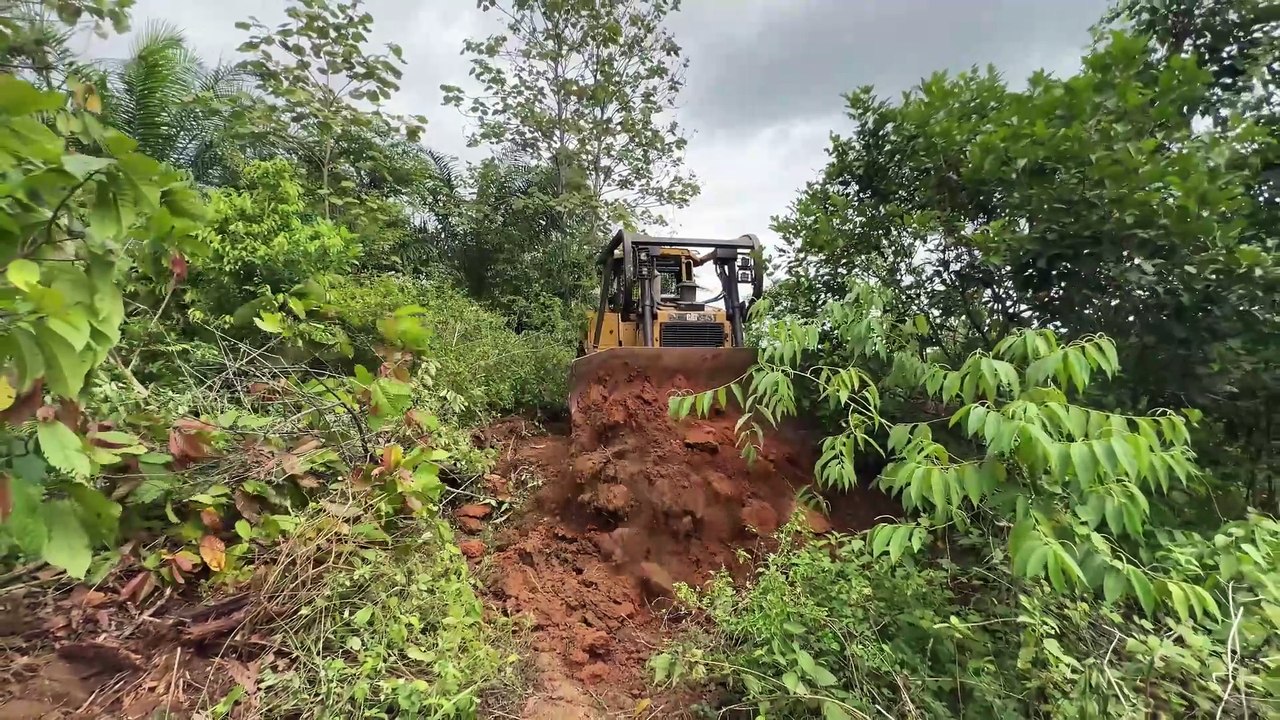 Bulldozer D6R XL Strategy for Facing Mountainous Terrain