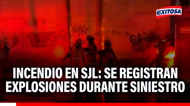 Incendio en SJL: Se registran explosiones durante siniestro en Canto Grande