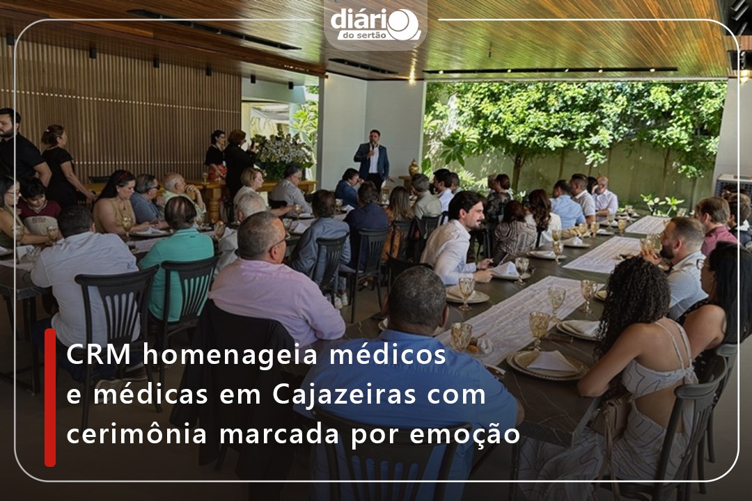 CRM homenageia médicos e médicas em Cajazeiras com cerimônia marcada por emoção