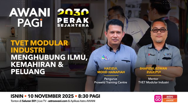 AWANI Pagi: TVET Modular Industri | Menghubung ilmu, kemahiran & peluang