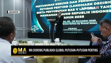 Mahkamah Agung Dorong Publikasi Global Putusan Penting dalam Laporan Tahunan 2025 | MA NEWS