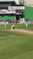 Babar Azam out on the first ball of match