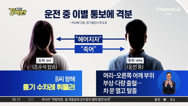 [돌직구 강력반]헤어지자는 말에 흉기 휘두른 여성 ‘집행유예’