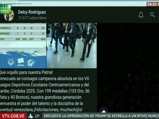 Vpdta. Rodríguez: Nuestra grandiosa generación demuestra el poder del talento y la disciplina