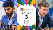 Gukesh D vs Frederik Svane | FIDE World Cup 2025 | Round 3 Match 1