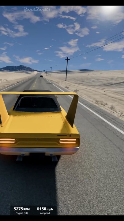 Plymouth Superbird Sideswiped At 140 MPH (BeamNG Drive)