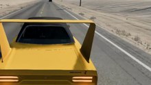 Plymouth Superbird Sideswiped At 140 MPH (BeamNG Drive)