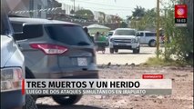 En Irapuato, un doble ataque deja tres muertos y un herido; no hay detenidos