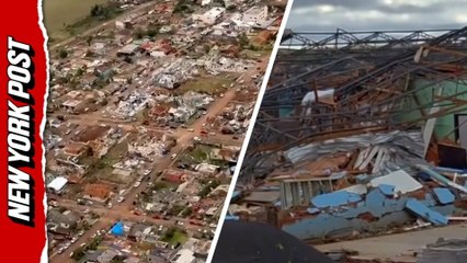 Video captures aftermath of devastating tornado that struck southern Brazil, leaving 5 dead