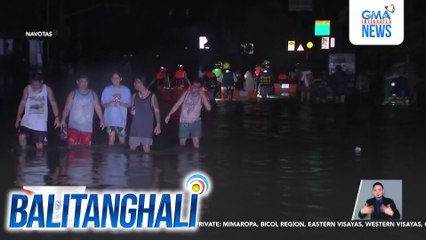 Buhos ng ulang dala ng bagyo, sinabayan ng high tide sa Navotas | Balitanghali