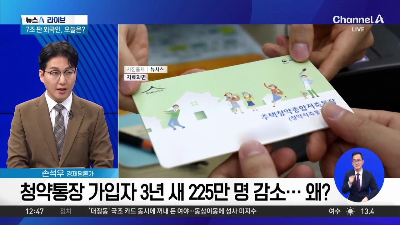청약통장 가입자 3년 새 225만 명 감소…왜?