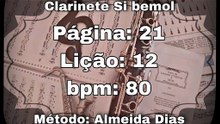 Página: 21 Lição: 12 Lá menor - Clarinete Si bemol [80 bpm]