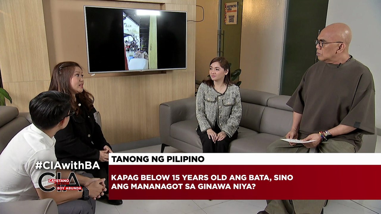 Ep144 TANONG NG PILIPINO: PWEDE BANG KASUHAN ANG ISANG BATANG SIYAM NA TAONG GULANG NG PAGNANAKAW?