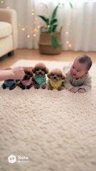 Baby and Dog ! #shorts #youtubeshorts #baby #dog #babyanddog #dogandbaby #smile