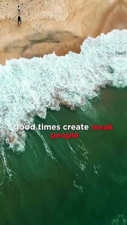 Good times create weak people