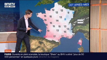 De la pluie au Nord, du soleil dans le Sud et Sud-Est, avec des températures comprises entre 8°C et 20°C... La météo de ce lundi 10 novembre