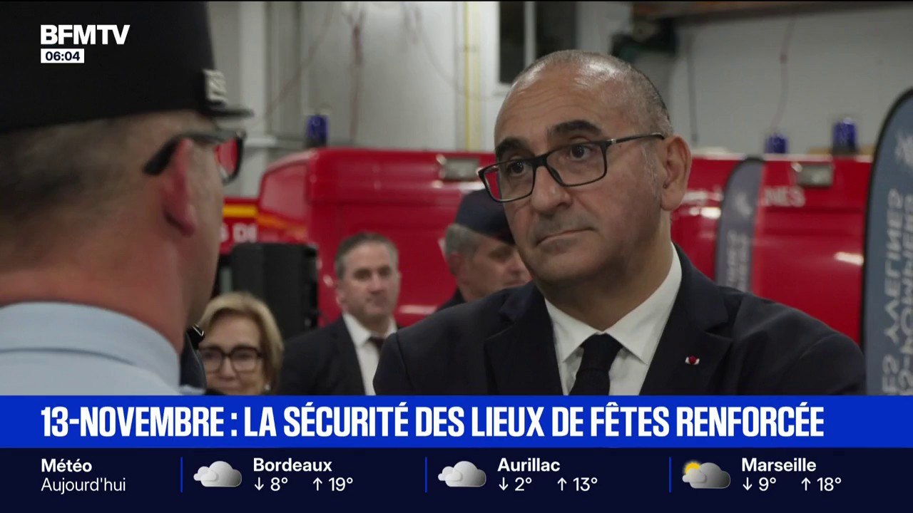 Laurent Nuñez appelle à un renforcement des "mesures de vigilance" à l'approche des commémorations des attentats du 13 novembre 2015