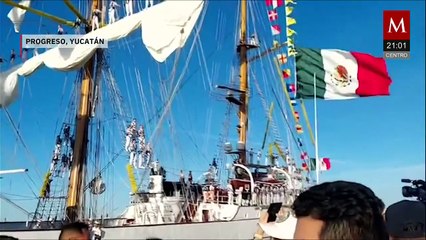 El buque escuela Cuauhtémoc podrá ser visitado en Puerto Progreso de martes a viernes