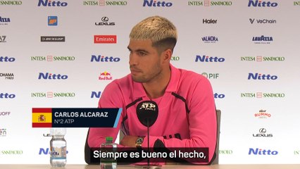 Rueda de prensa de Alcaraz tras su primer partido en las ATP Finals