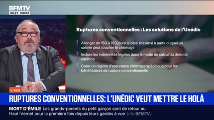 BFM éco : Ruptures conventionnelles, l'Unédic veut mettre le holà - 10/11