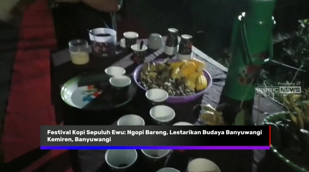 Festival Ngopi Sepuluh Ewu 2025 Berlangsung Meriah, di Desa Kemiren, Banyuwangi