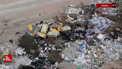 Adana'da boş arazi çöplüğe döndü: Vatandaşlar tepki gösterdi