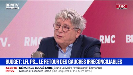 Projet de loi de financement de la sécurité sociale : "le Parti socialiste pourrait voter le texte", estime Eric Coquerel