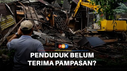 Hanya rumah kosong di Kg Jalan Papan diroboh hari ini