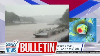 Marikina River, nasa 14 meter level; ilog sa San Mateo, umabot sa 17 meters | GMA Integrated News Bulletin