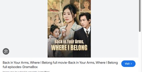 BACK IN YOUR ARMS WHERE I BELONG. FULL MOVIES ENGLISH SUB