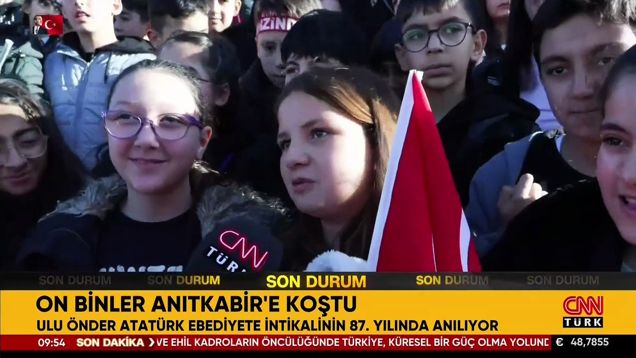 Çocuklar Ata'larına koştu! Anıtkabir'de duygu seli